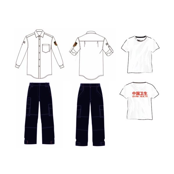 衛(wèi)生應(yīng)急服裝——夏裝襯衫、哈弗紅速干翻領(lǐng)、夏褲